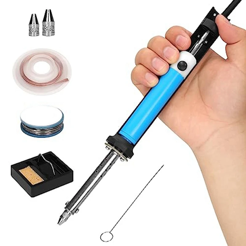

110V Solder Sucker With Desoldering Pump, Desoldering Tool Solder Sucker Tool US Plug