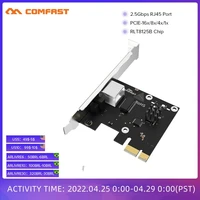 RTL8125B Chip Gigabit Network Card High speed 10 100 1000Mbps RJ45 Ethernet Port 2 5Gbps Gaming Desktop PCI-E Adapter CF-P25