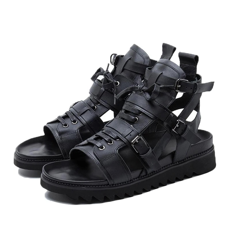 

Мужские сандалии из ПУ кожи, на плоской подошве, размеры 38-48