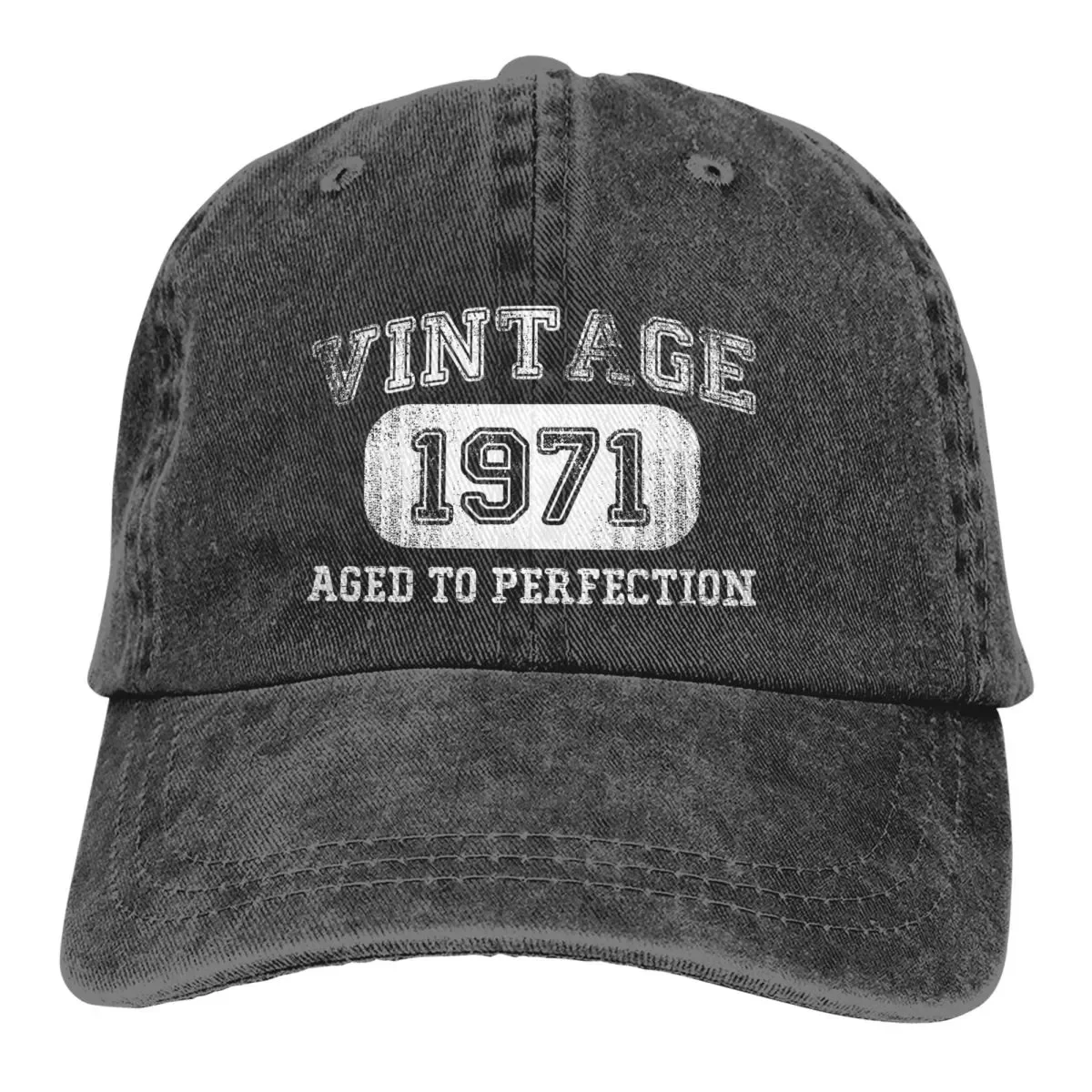 

New Pure Color Dad Hats White Women's Hat Sun Visor Baseball Caps Vintage 1971 Culture Peaked Cap