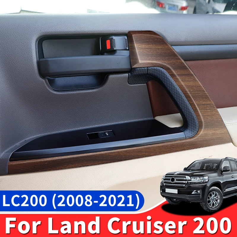 

2008-2021 For Toyota Land Cruiser 200 Peach Wood Texture Handle Modification LC200 Inner Handle Ambience Light Accessories