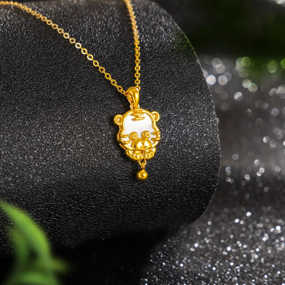 

Vintage Tiger Pendant Necklace for Women Men Luxury Lucky Necklaces Jewelry Girl Female Charm Trend Party Gift