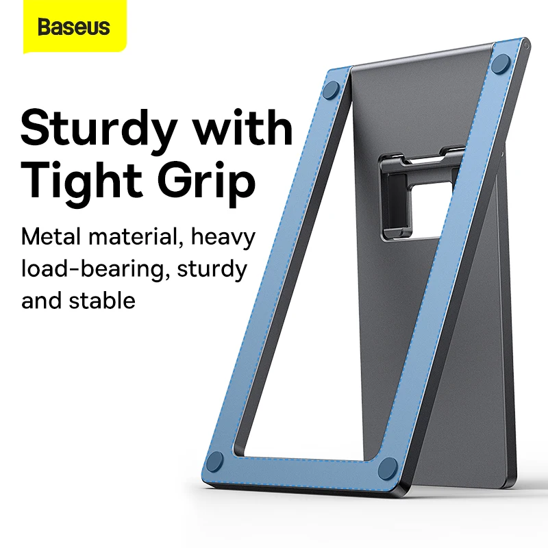 baseus foldable metal desktop holder for ipad pro 2021 2020 iphone tablet desktop stand notebook stand laptop support free global shipping