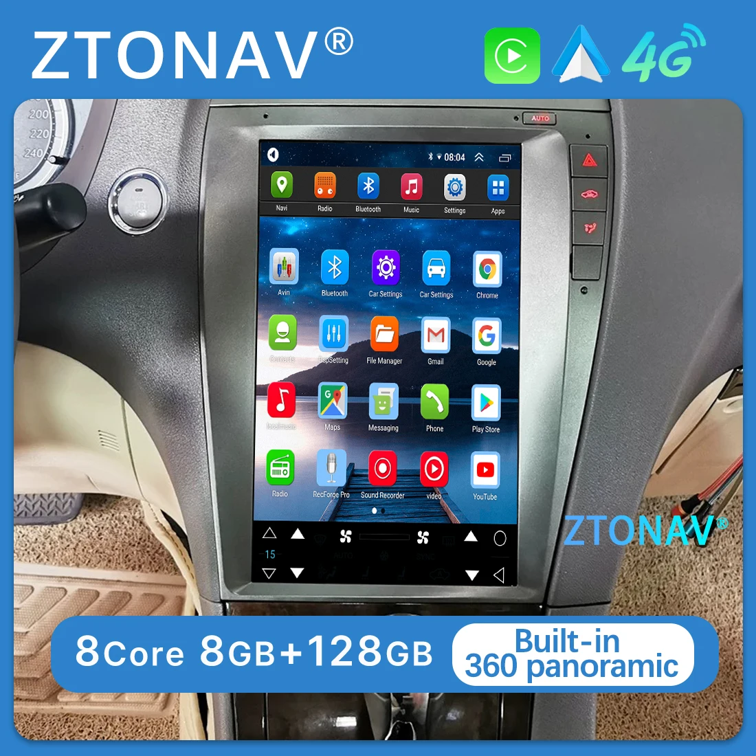 Автомобильная стереосистема Android для Lexus ES240 ES300 ES350 2006 2007 2008 2009 2010 2011 2012 Tesla Экран