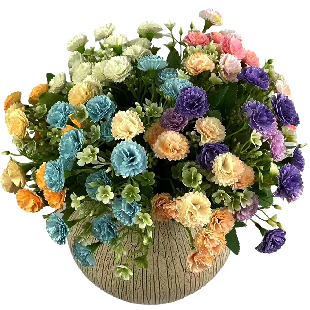 

30cm Carnation Artificial Flowers Big Bouquet Silk hydrangeas Fake Plant Wedding Home Decoration DIY Flower Arrangement Supplies