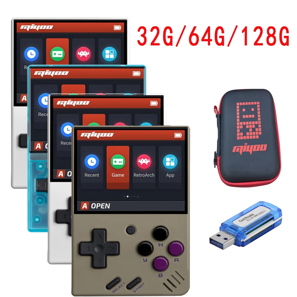 

Miyoo Mini 2.8 inch IPS Screen Retro Video Gaming Console Open Source Portable Handheld Game Players for FC GBA PS Kids Gift