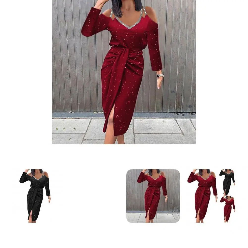 

Gorgeous Contrast Colors Spring Dress Women Dress Wear-resistant Dot