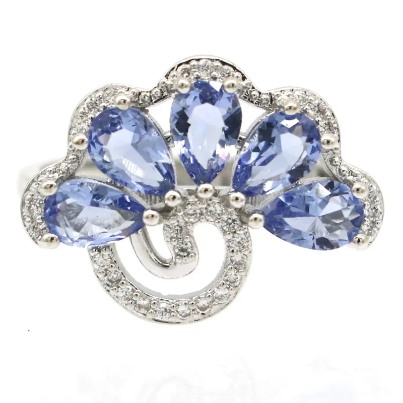 4 г кольца из цельного серебра 925 пробы кровь рубин изумруд иолит цаворит гранат