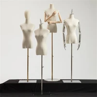 4style sewing female hand mannequin para ropa body props collarbone wedding cloth store model acrylic base c026