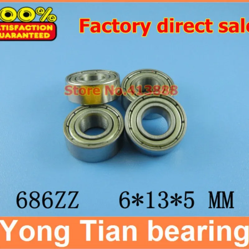 NBZH подшипник, распродажа, цена (1 шт.), тонкая стенка, радиальный шарикоподшипник 686ZZ 686-2RS S686ZZ S686-2RS 6*13*5 мм