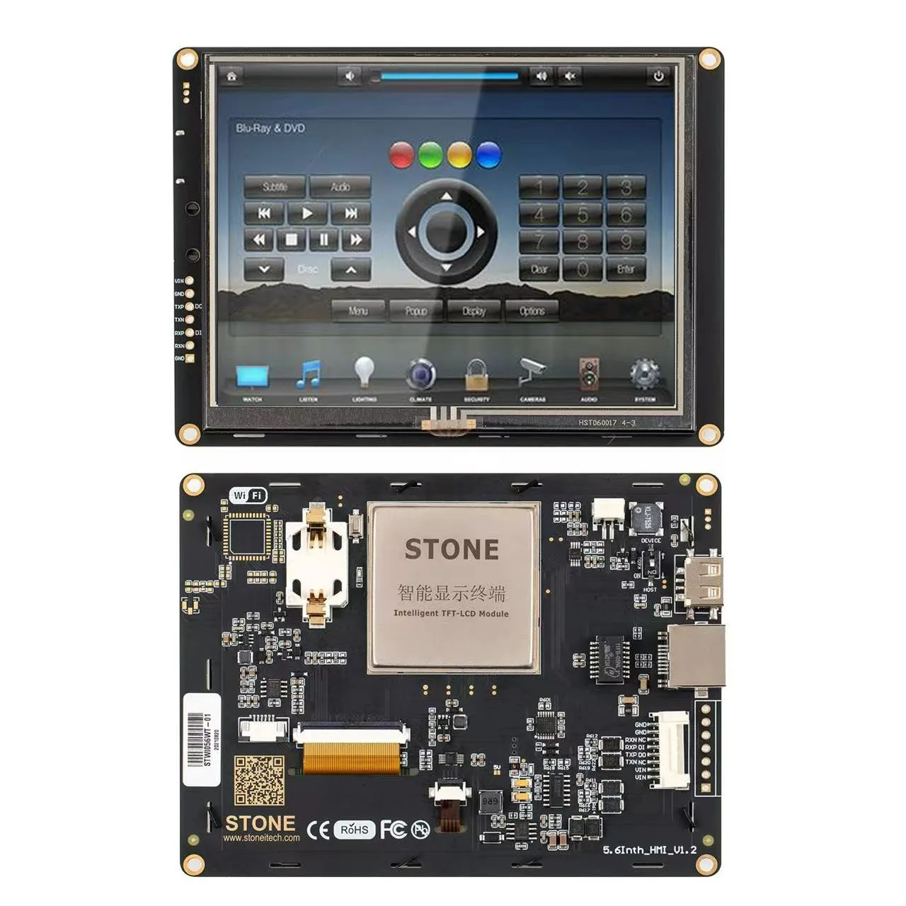 STONE 5.6 Inch TFT LCD Touch Screen with Serial Ports