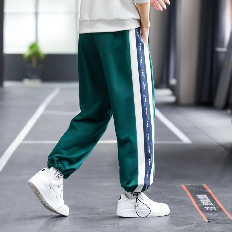 Штаны спортивные мужские до щиколотки популярные джоггеры свободного покроя в