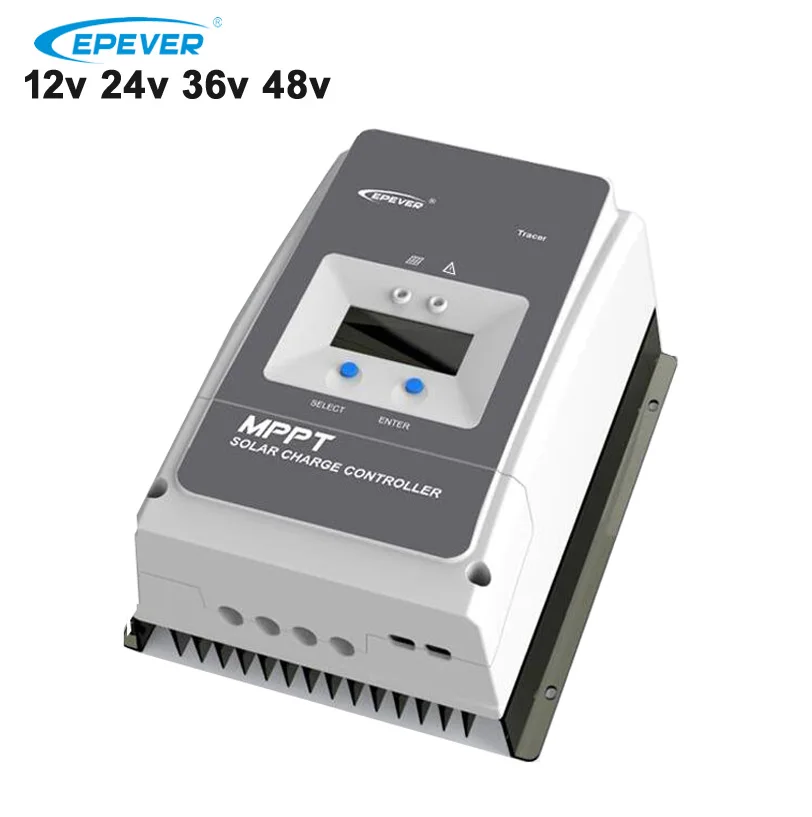 

EPever MPPT 100A Solar Charge Controller 12V 24V 36V 48V Backlight LCD for Max 150V PV Input Real time Recording Tracer10415AN