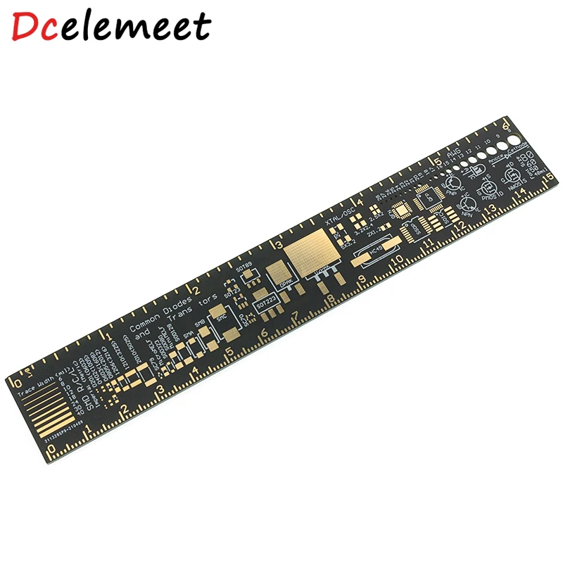 

PCB Ruler 15cm For Electronic Engineers For Geeks Makers For Arduino Fans PCB Reference Ruler PCB Packaging Units v2 - 6