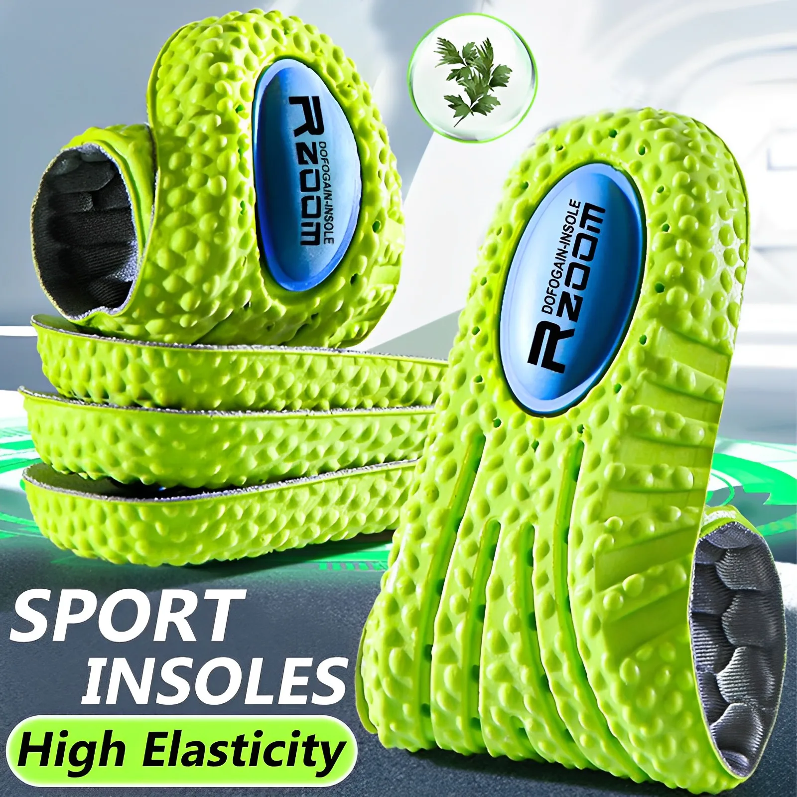 5D Sports Insoles Wormwood Deodorant Breathable Insole Plantar Fasciitis Orthopedic Shoe Pads Men Women Cushioning Inserts Pad