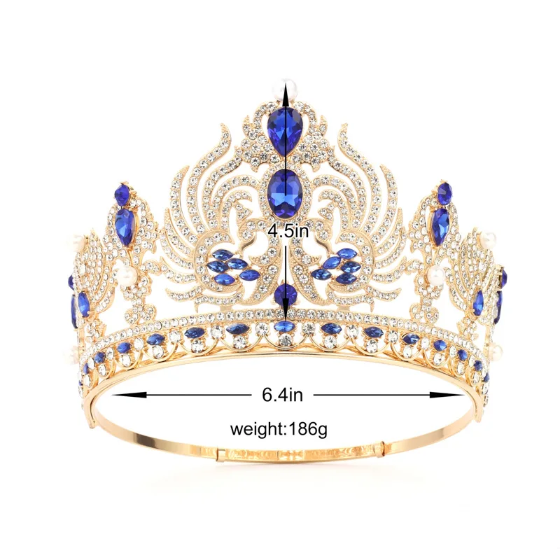 Винтажные тиары NiuShuya в стиле барокко с кристаллами королевские короны свадебные