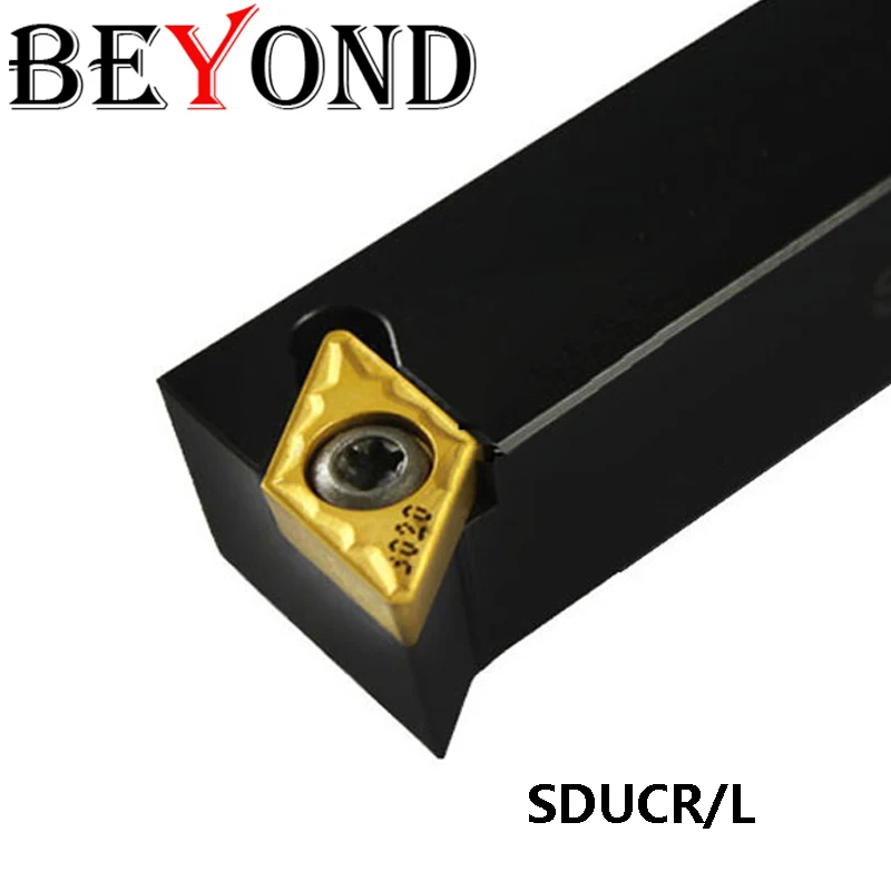 

BEYOND SDUCR SDUCL SDUCR1212H11 SDUCR1616H11 SDUCR2020K11 Lathe Cutter Bar External Turning Tool Carbide Inserts Shank Solid
