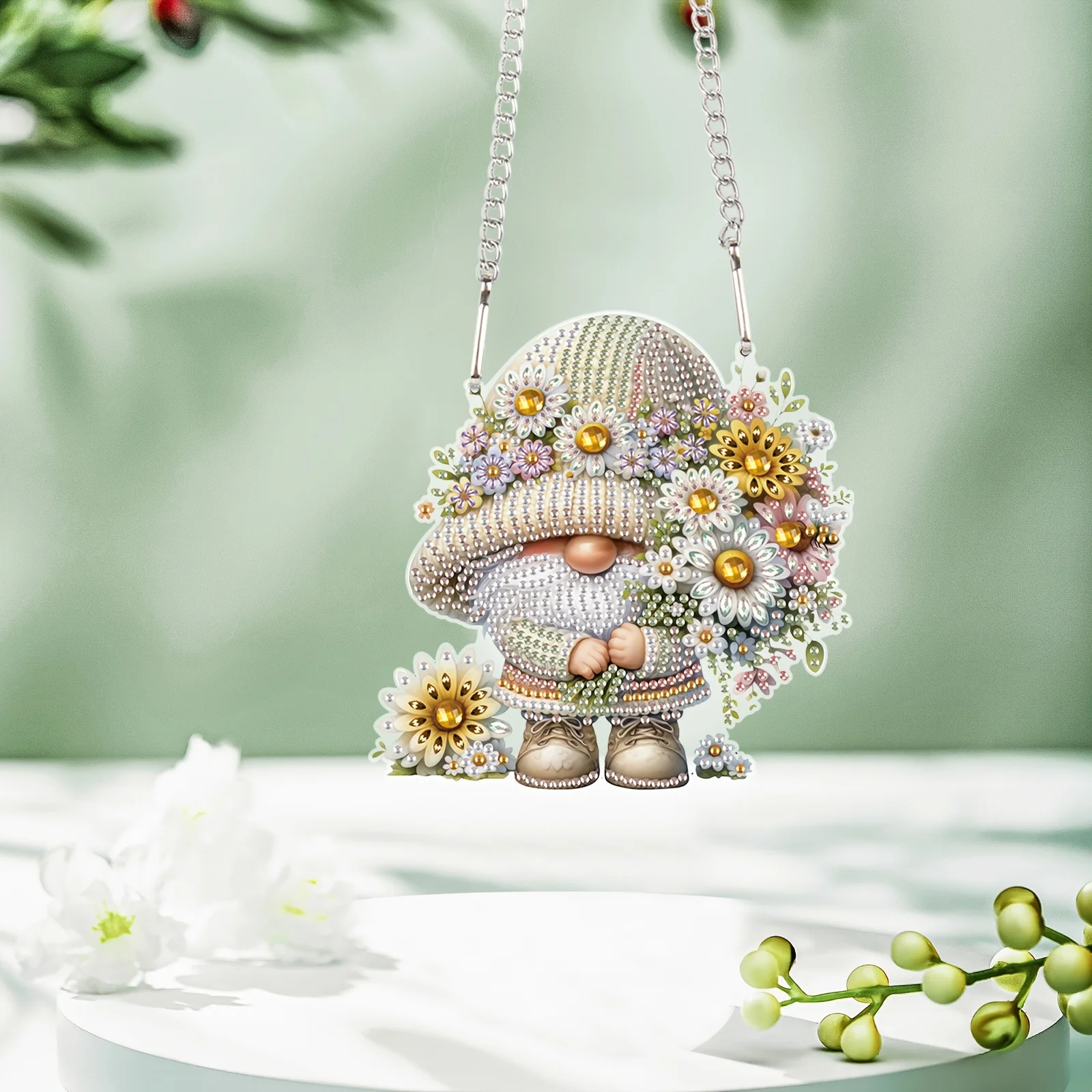 Набор 5D Алмазной Живописи сделай Сам С Набором Подвесок — Эльф И Цветочный