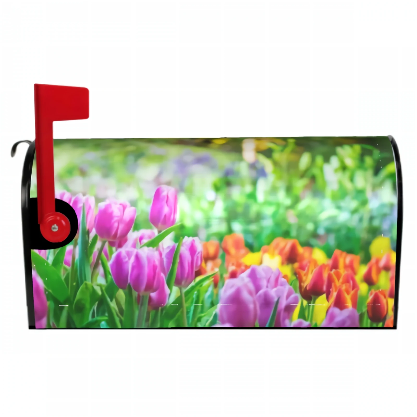 

Tuli Mailbox Cover Magnetic Standard Size Waterproof Magnetic Mailbox Wrap Post Letter Box Cover Wrap for Garden Yard Decor