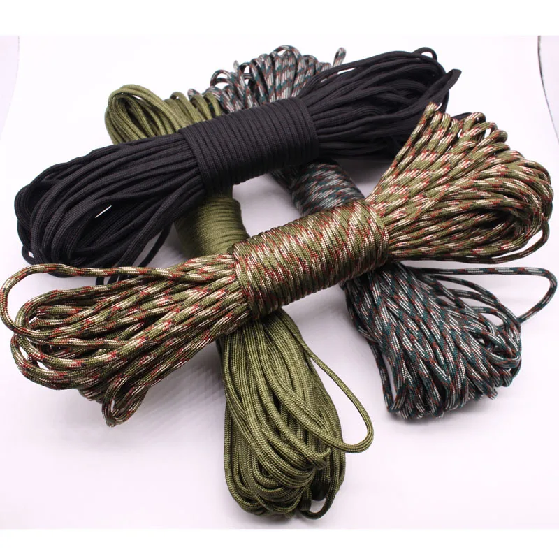 

Crooked Camping Paracord 4mm 100ft 550 Parachute Rope Parachute Rope Lanyard for Hiking Camping