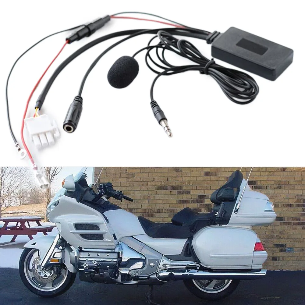 

Bluetooth Adapter For Honda GL1800 Audio Navi Bluetooth Wireless AUX Cable Adaptor+MIC BT Call Handsfree Motorcycle Accessories