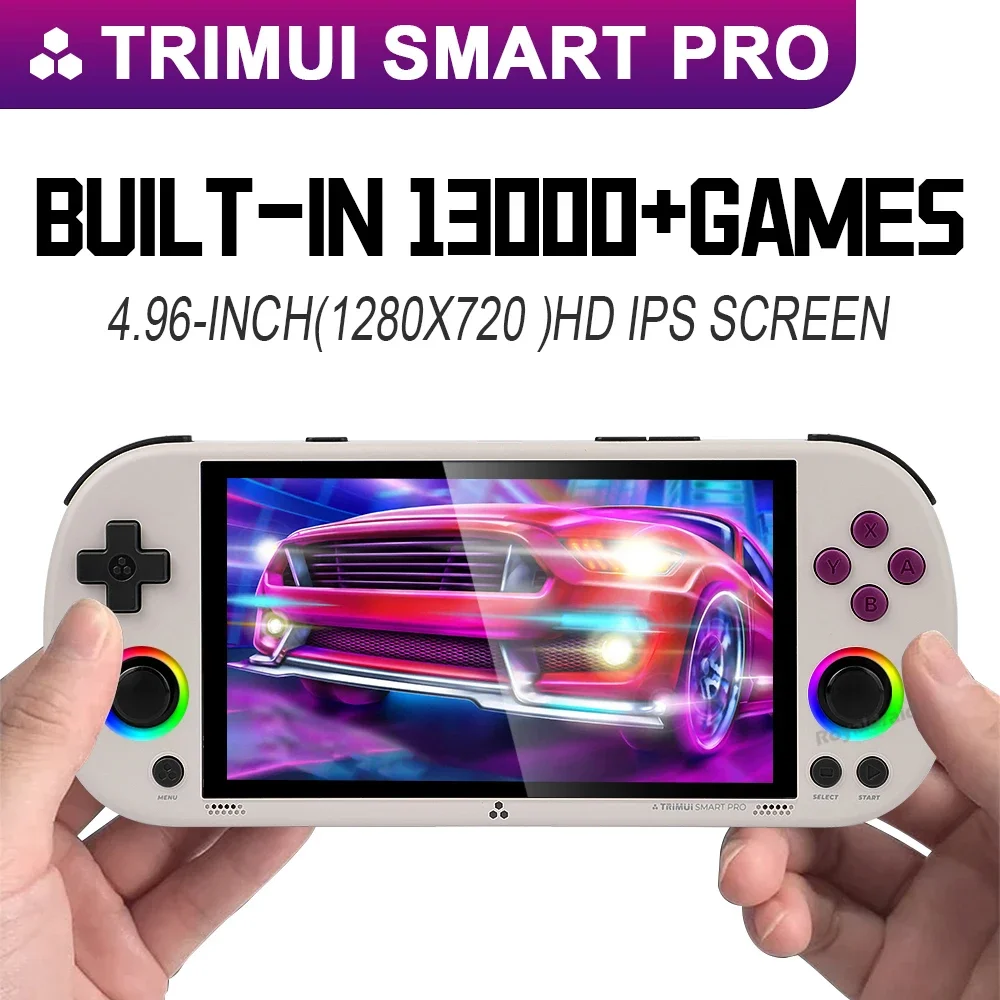 Портативная игровая консоль TRIMUI SMART PRO 4 96-дюймовый IPS-экран с оригинальным