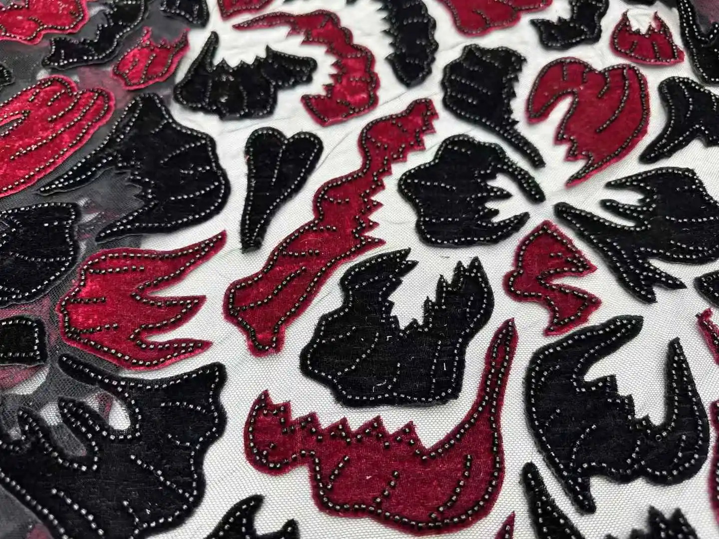 Нежная элегантная австрийская бархатная ткань высшего качества с вышивкой и