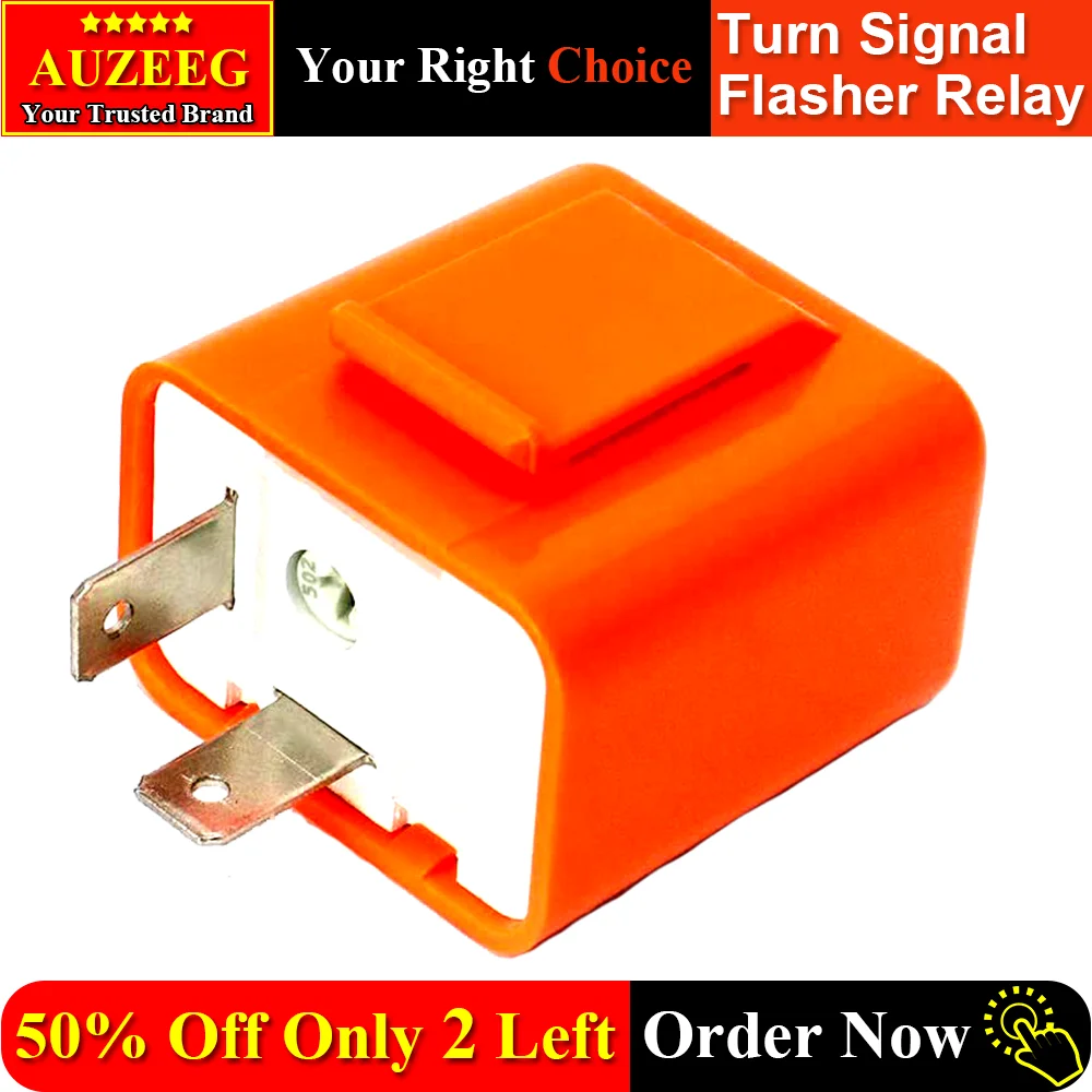 

2-Pin Turn Signal Flasher Relay Fix Motorcycle Turn Signal Hyper Flash, Adjustable Motorcycle LED Turn Signal Hyper Indicator