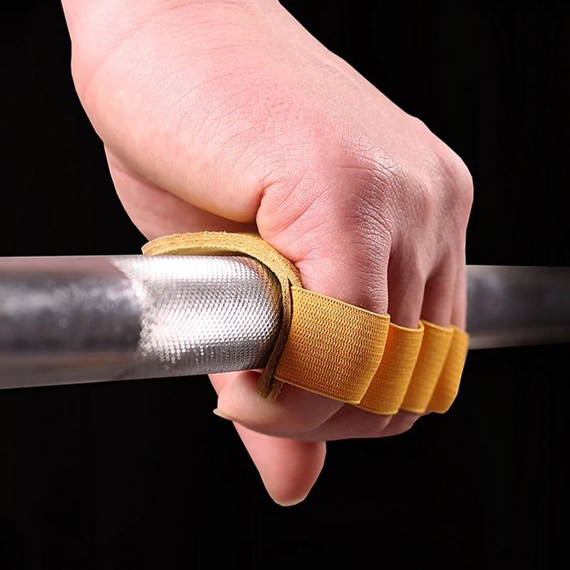 Кожаные перчатки для тренировок по тяжелой атлетике защита ладоней мужчин и