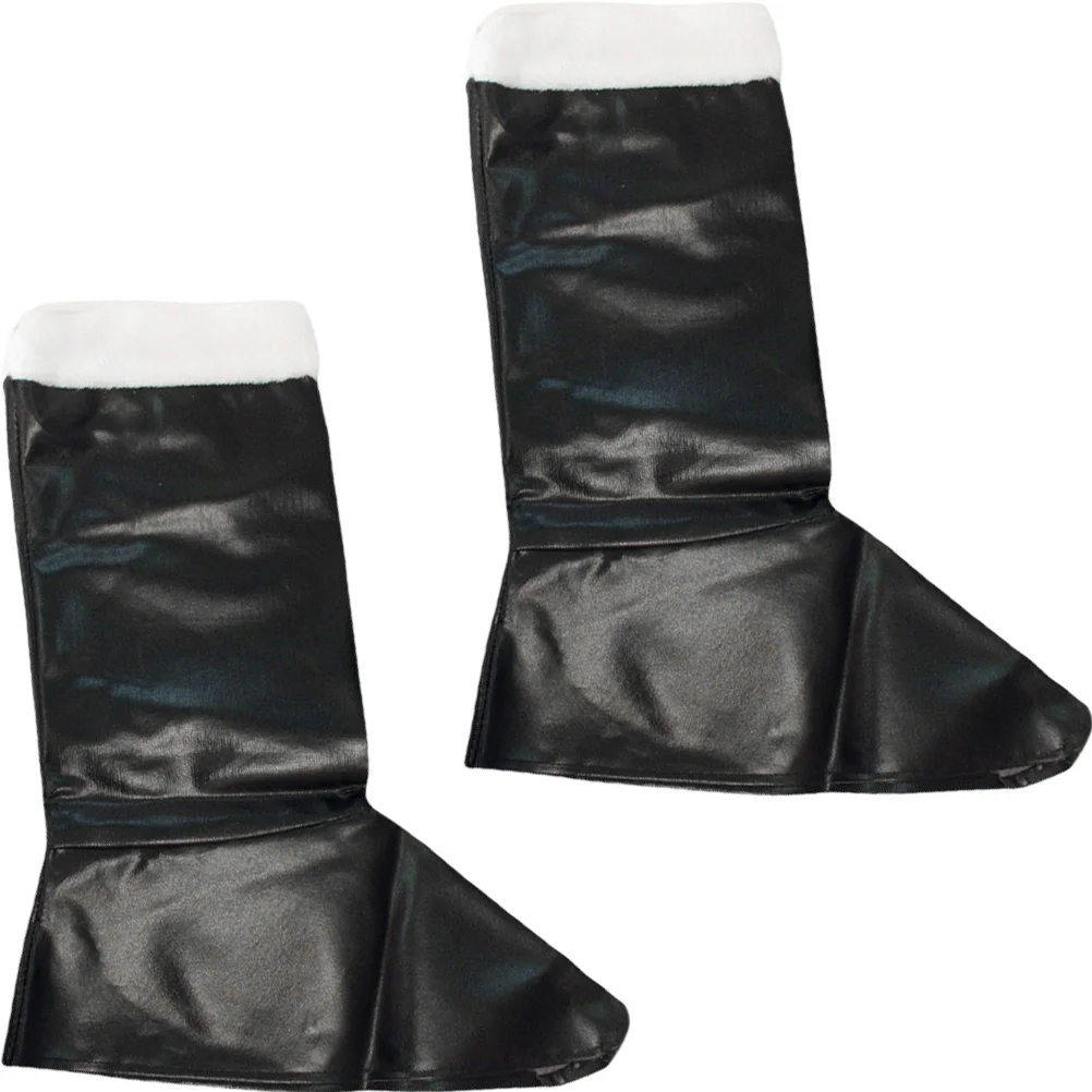 

1 Pair Santa Claus Boot Cover Christmas Fancy Dress Cosplay Party Costume Decor