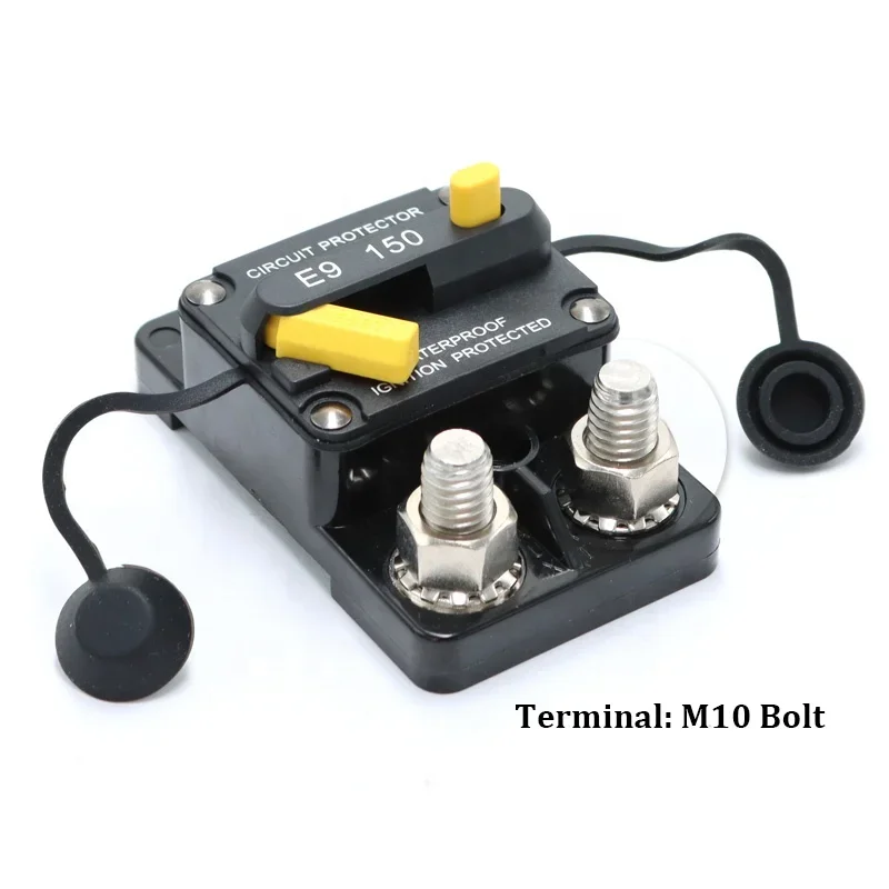 150A 12V-48V Автоматический выключатель Power Protect Предохранитель для троллинга с ручным