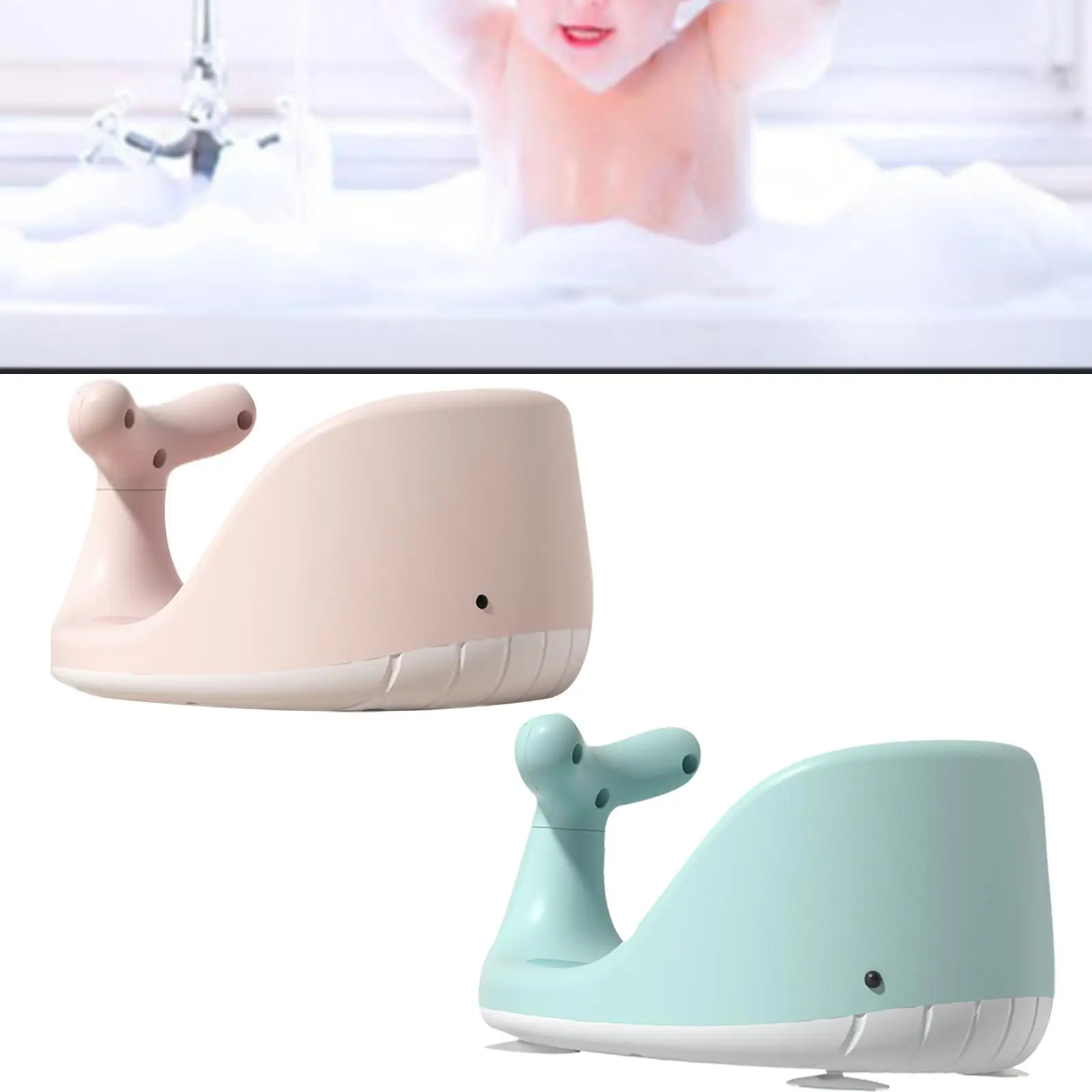 

Baby Suction Cup Bath Seat Breathable Hole seat pads for Infant baby