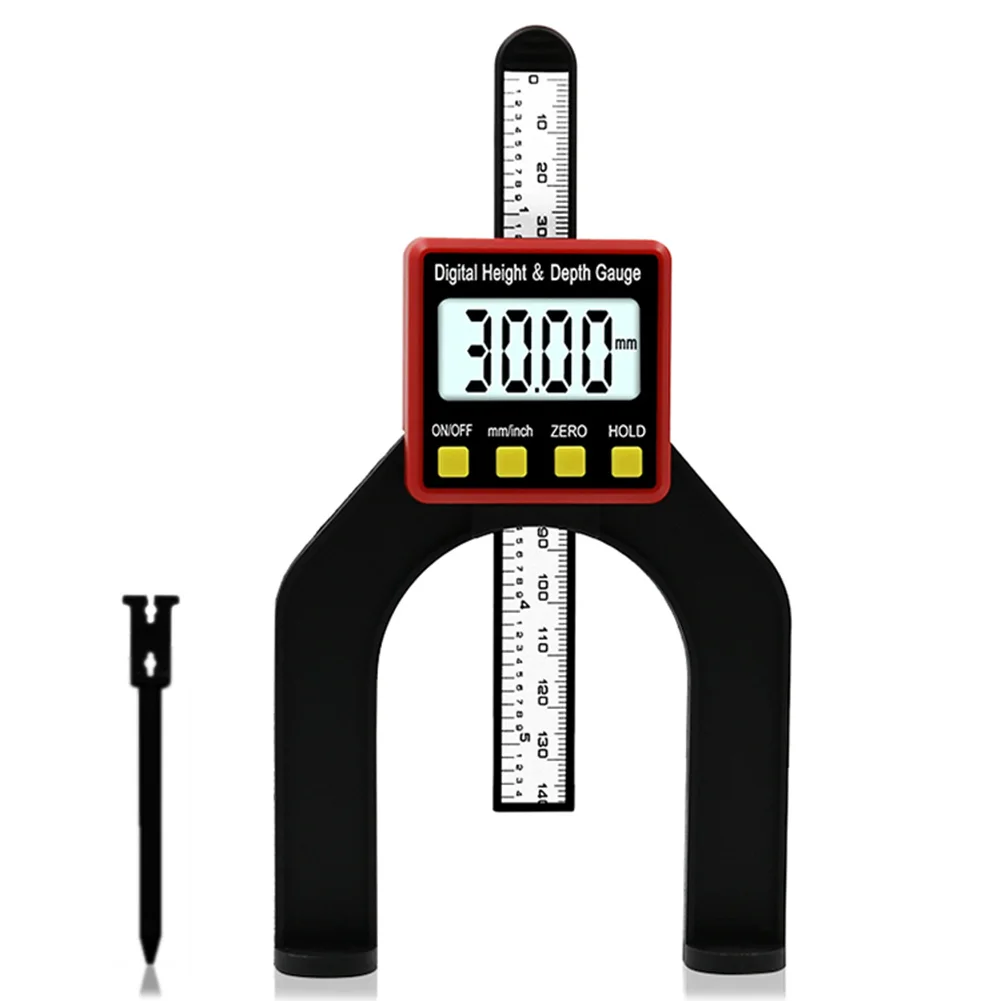 

Digital Depth Caliper Digital Tread Depth Gauge LCD Magnetic Self Standing Aperture 0-80mm Hand Routers