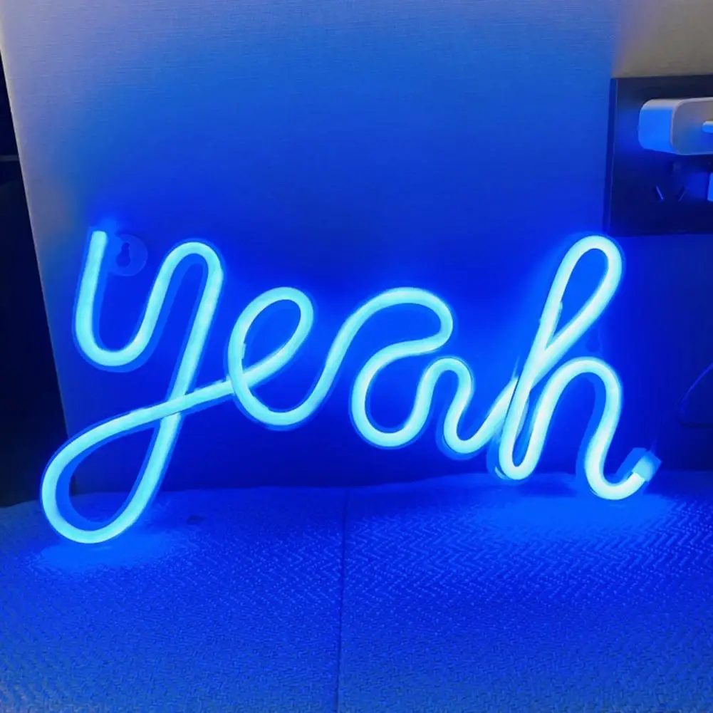 

Attractive LED Night Lamp Lightweight LED Neon Sign Flicker Free LED Neon Light Letter Desktop Lamp Create Atmosphere