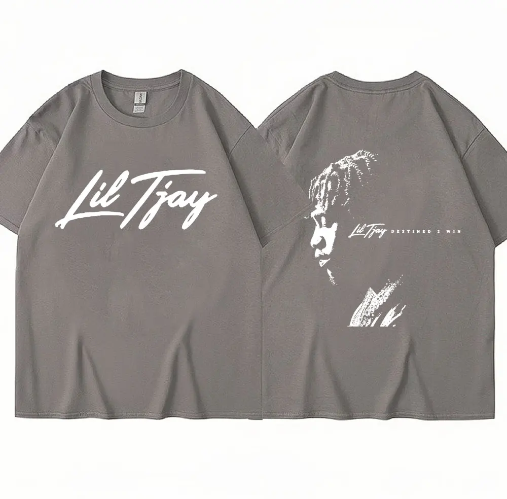 Рэпер Lil Tjay Destined 2 футболка Win Music Album для мужчин и женщин модная в стиле хип-хоп с