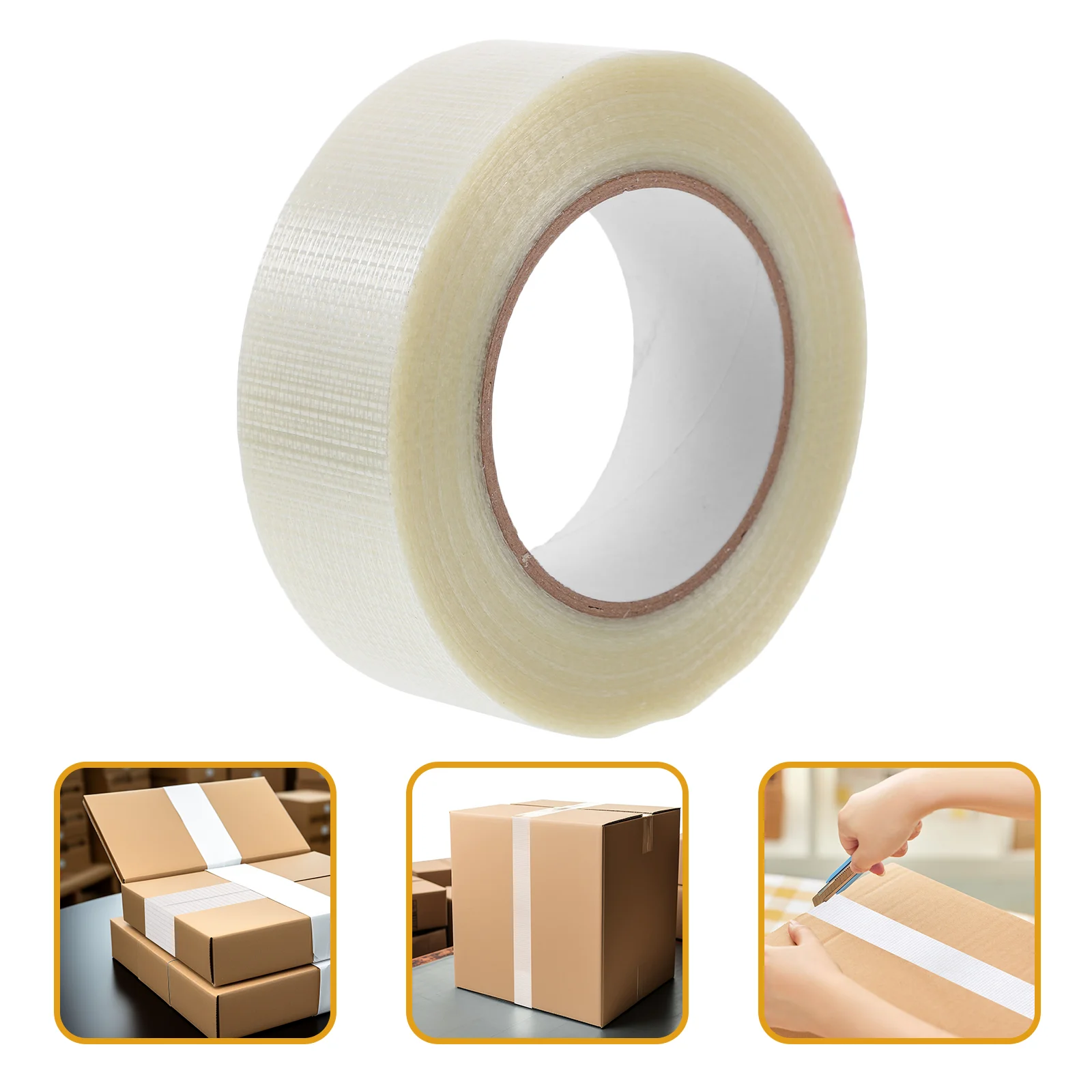

Fiberglass Tape Fixing Packaging Duct Construction Shipping Adhesive Tarp Repair Tent