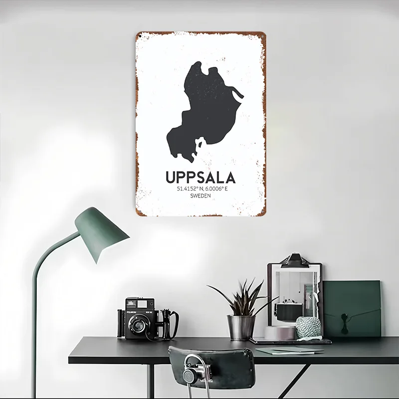 Фото Декоративные таблички Uppsala для гостиной и спальни, забавные настенные украшения, винтажные металлические таблички, аксессуары для бара, жестяные вывески для дома №4