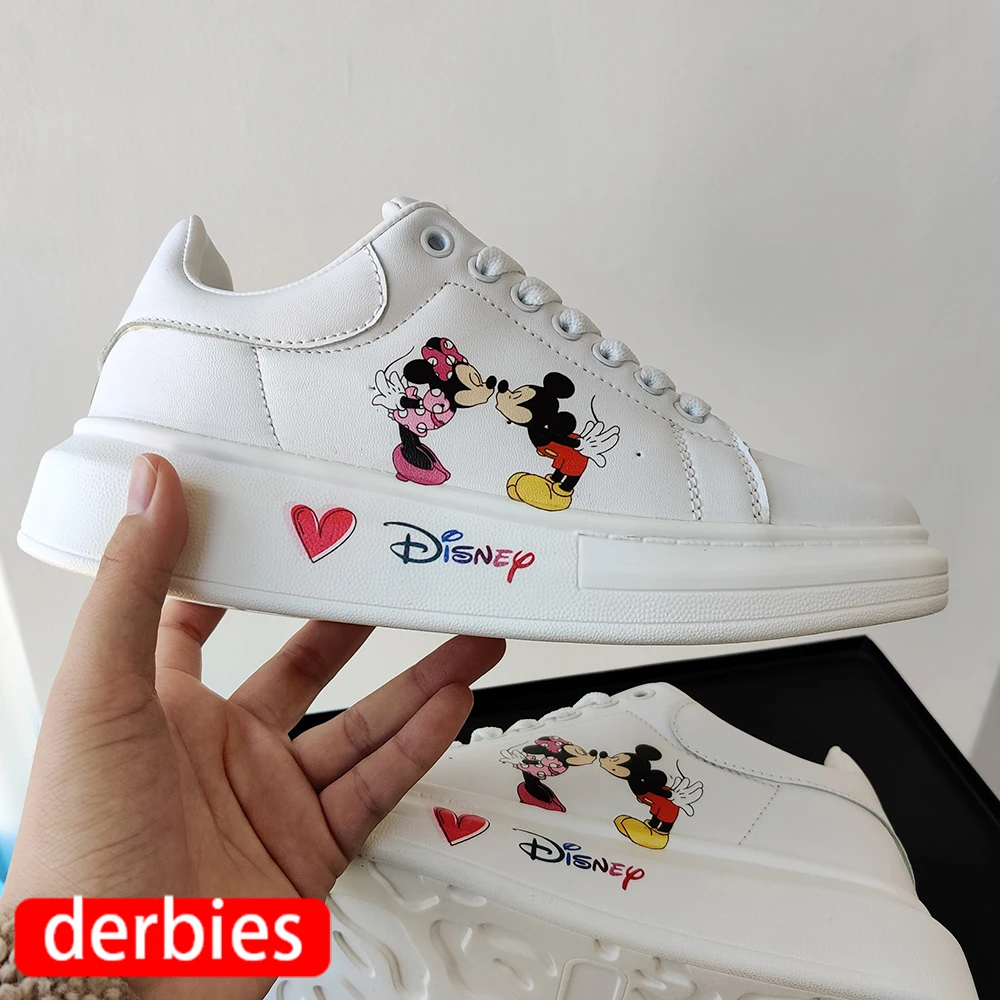 Disney Stitch Couple Sneakers Mens Womens Teenager Casual Shoes Canvas Running 3D Print Lightweight kateboarding Mickey Mouse