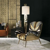 light luxury leisure chair home bedroom office book chair robertocavalli designer high end living room computer chair