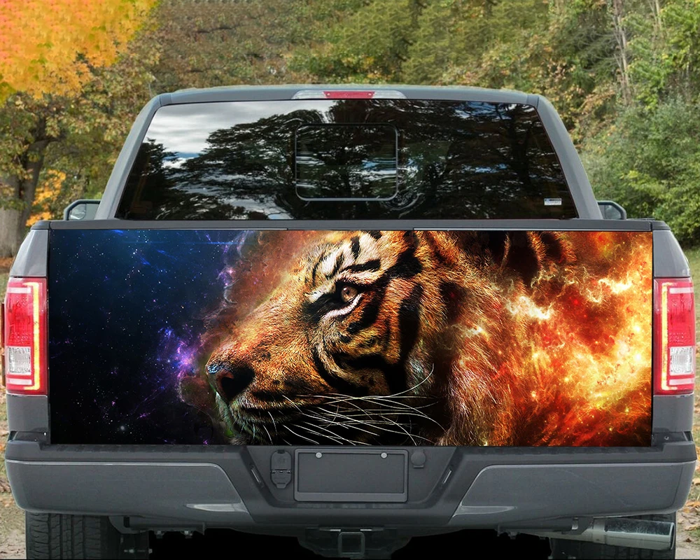 

Tiger animal pattern car sticker truck suv tailgate sticker car trunk sticker custom graphic decal sticker