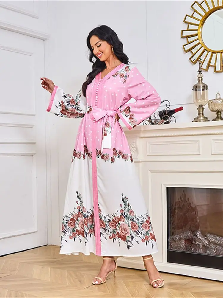 

Ramadan Satin Abaya Muslim Dress Jalabiya Kaftan Turkish African Dresses For Women Robe Femme Musulmane Islam Clothing Vestidos