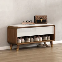 portable luxury shoe bench wood storage design save space entryway shoe cabinets modern simple scarpiere home furniture