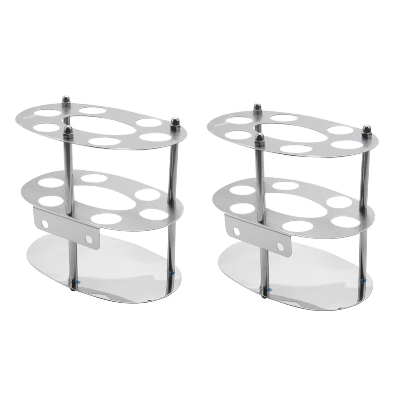 

2 держателя для зубной щетки, держатель для зубной щетки из нержавеющей стали, 7 отделений, органайзер для раковины в ванной комнате, подходя...