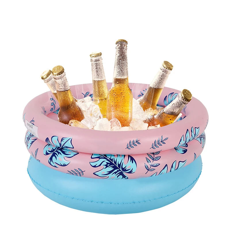 

25.6'' Inflatable Ice Bucket Champagne Wine Drink Holder Large Capacity Cooler for Bar Pool Party Beer Whiskey Cooler