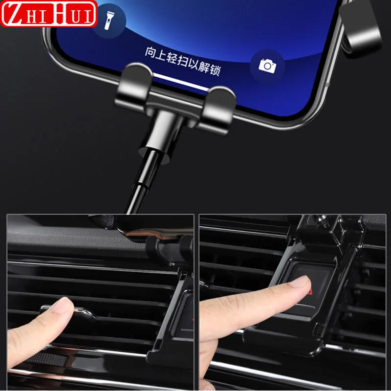 car styling mobile phone holder for škoda skoda octavia superb spaceback rapid 2013 2020 air vent mount gravity bracket stand free global shippin