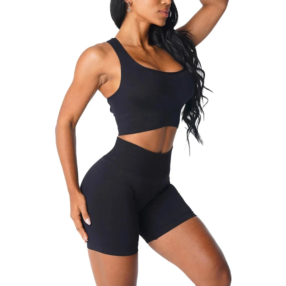 Nvgtn Ignite Seamless Spandex Women's Sports Bra Breathable Breast Enhancement Fitness Stretch Sports Tank Top