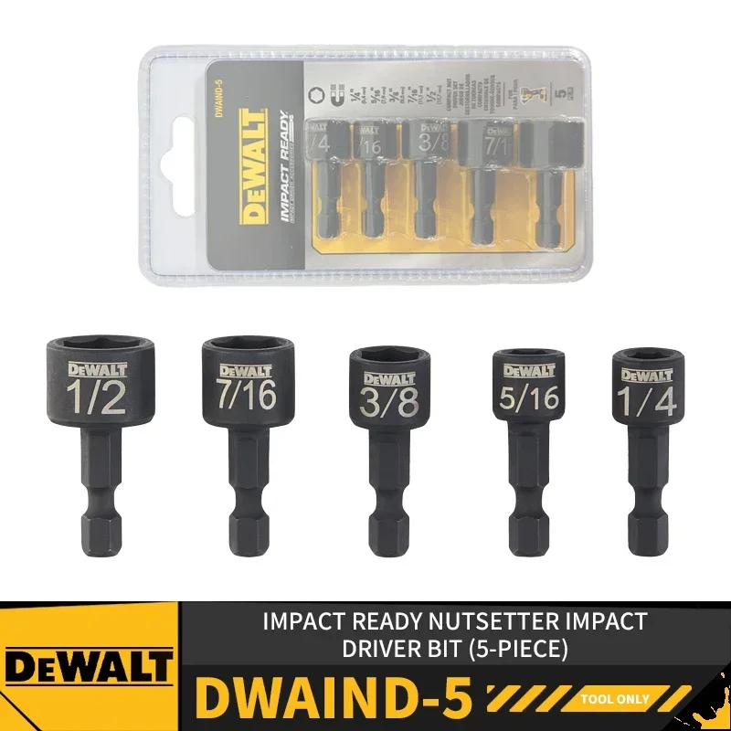 

DEWALT DWAIND-5 Ударная гайковертка (5 шт.) Аксессуары для электроинструментов