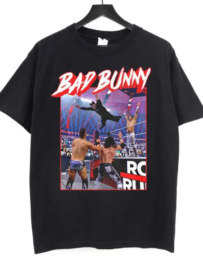 

Bad Bunny Royal Rumble Splash T-Shirt Bad Bunny Fans Gifts