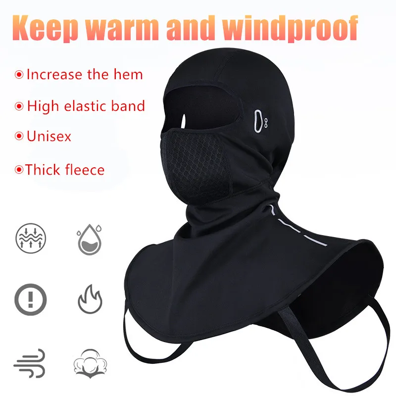 

Winter warm ski mask Bicycle motorcycle electric vehicle windproof and cold protection hood outdoor face mask
