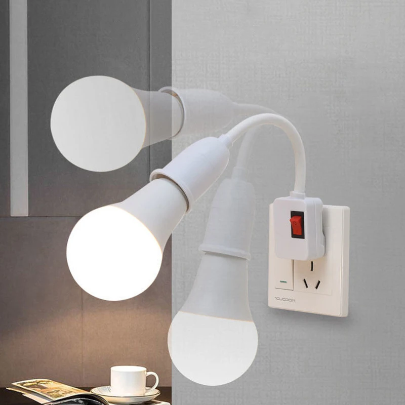 Основа для лампы E27 с выключателем 1 шт.